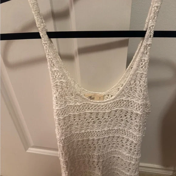 Hollister White Crochet Tank Top - Picture 1 of 3
